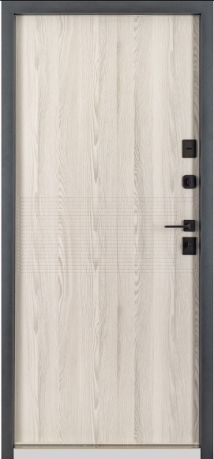 Двері вхідні Гермес Форест 034 RAL 137 / ПВХ Клен айс + молдинг 860х2050 мм Київ - фото 2