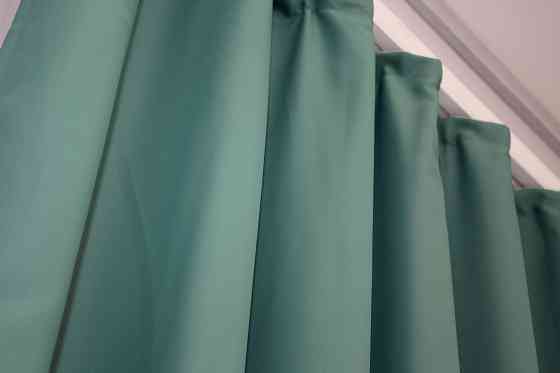 Комплект готовых штор VR-Textil Блэкаут Midnight № 1229ш Бирюзовый 100х290 см 2 шт (31-518) Киев