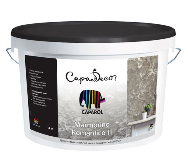 Декоративна штукатурка Capadecor Marmorino Romantico II (розмiр зерна 0,2мм) 14 кг Киев - изображение 1