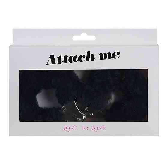 Наручники з плюшевою обробкою Love To Love ATTACH ME Black Sex Aura Київ