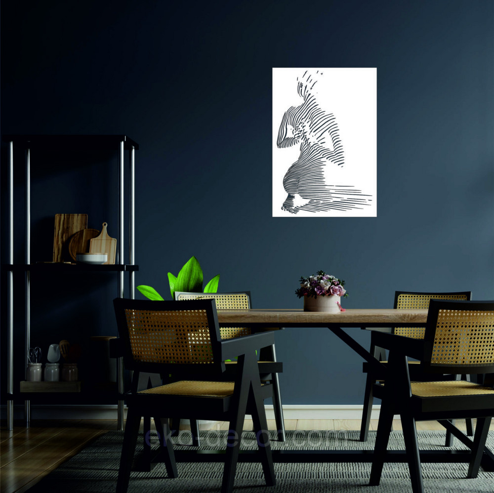 Декоративне настінне Панно «Жіноче тіло», Декор на стіну 110*76 см, Білий Київ - фото 8