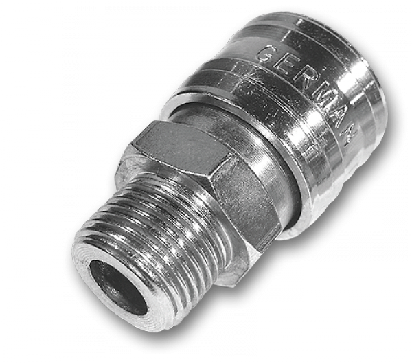 Конектор пневматичний "мама" РЗ 1/4", STAL-CHROM, SE3-2SM/STEEL Київ - фото 1