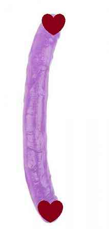 Двухсторонний фаллоимитатор 12.8 Inch Dildo, Purple Sex Aura Київ