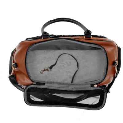 Переноска для животных MISOKO&CO 45x20x30 см черно-коричневая (YIWUMSK70152) Винница