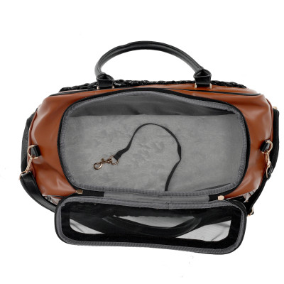 Переноска для животных MISOKO&CO 45x20x30 см черно-коричневая (YIWUMSK70152) Винница - изображение 5