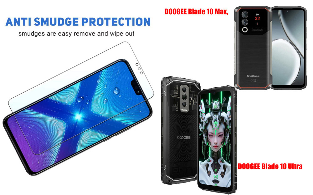 Защитное стекло NeoGlass для DOOGEE Blade 10 Max, Blade 10 Ultra – ультрапрозрачное и устойчивое Киев - изображение 3