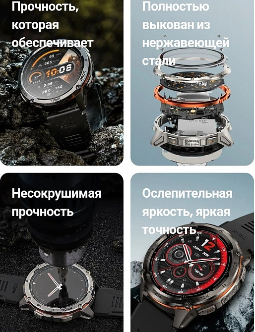 Годинник KOSPET Tank T3 Ultra 2 (Black) Харків - фото 4