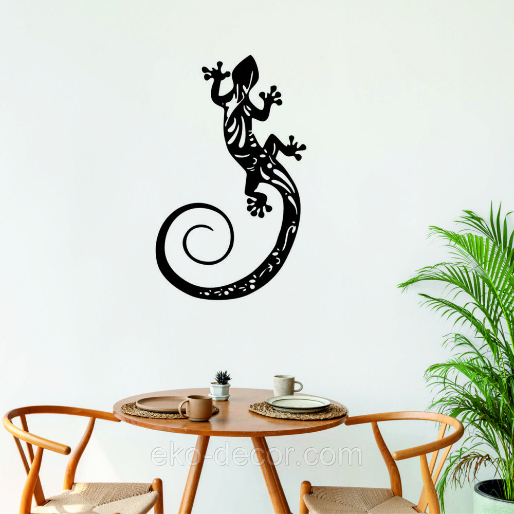 Декоративне настінне 3D Панно «Ящірка» Декор на стіну з об'ємом Київ - фото 6