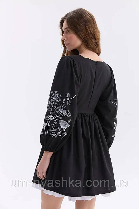 Черное платье с вышивкой  Колорит р.М Кривой Рог - изображение 5
