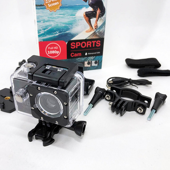 Нательная камера DVR SPORT A7, Налобная камера, Экшн hd 1080p обзор Нагрудный видеорегистратор HG-89 Львов - изображение 1