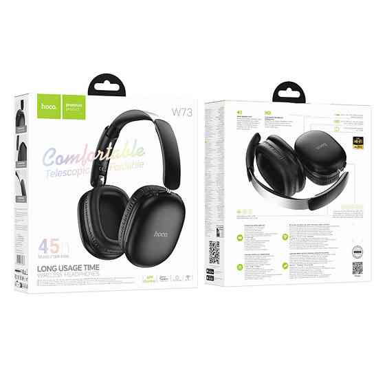 Бездротові накладні навушники HOCO W73 Graceful BT headphones(App) Black Одеса