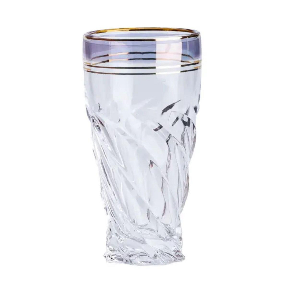 Синій набір скляних стаканів 250 мл, 6 штук Київ - фото 4