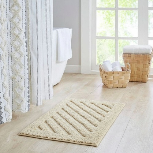 Килимок для ванної 45*75см Смуги Софта бежевий Дариана Житомир - изображение 9