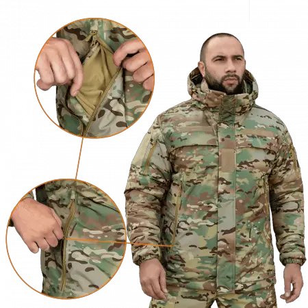 Тактична зимова куртка Patrol System 3.0 Dewspo RS (Мультикам) L Вінниця - фото 8