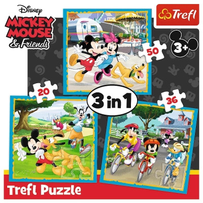 Пазл Trefl Mickey&friends Микки с друзьями 3 in1 (5900511348460) Винница - изображение 5