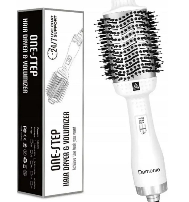 Фен-браш для укладання волосся Damenie HY036 Луцк - изображение 1