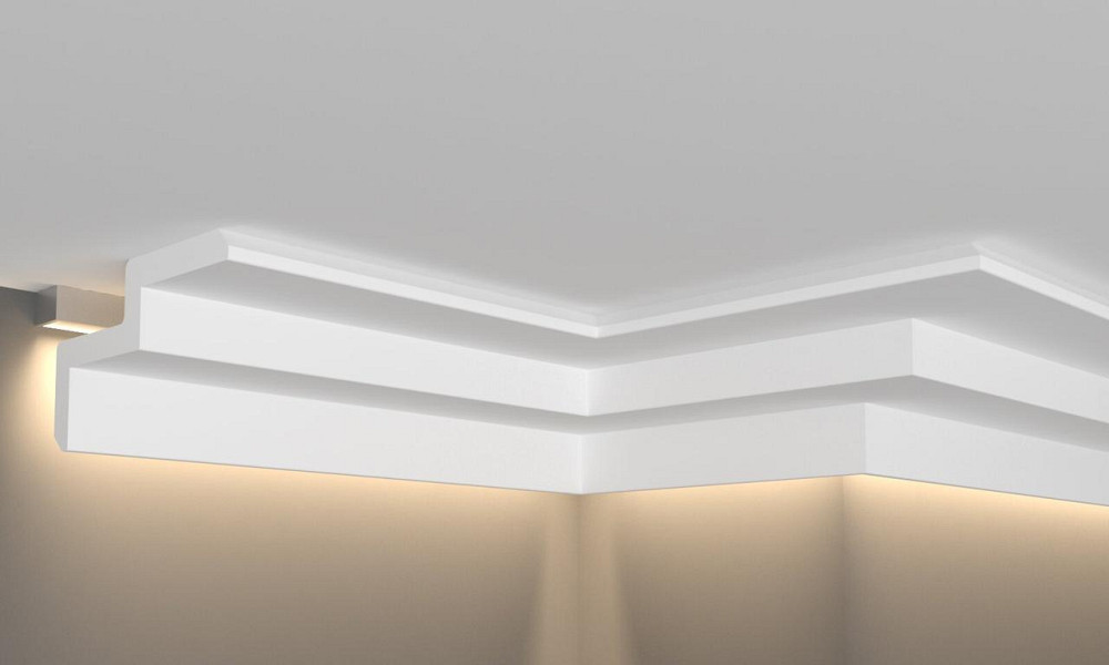 Карниз полиуретановый гладкий Gaudi Décor C 968 Днепр - изображение 2