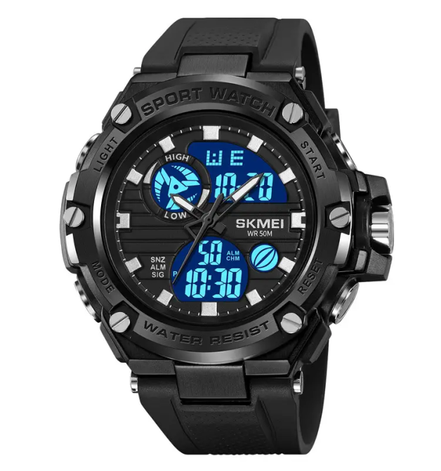 Годинник чоловічий наручний спортивний Skmei 2119 (Чорний) Київ - фото 3