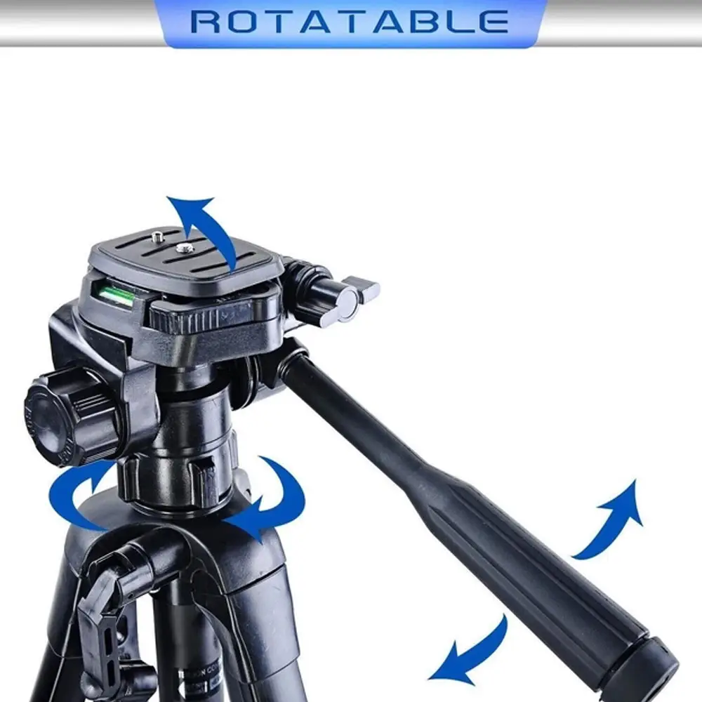 Штатив тринога NeePho NP-8820 не знімний майданчик + тримач + чохол (56-150см) Чорний Вінниця - фото 5