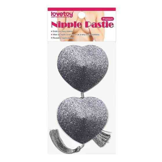 Пестіси - Reusable Glitter Heart Tassel Nipple Pasties Sex Aura Київ