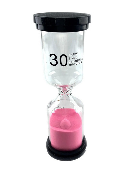 Песочные часы на 30 мин розовый песок Киев - изображение 1