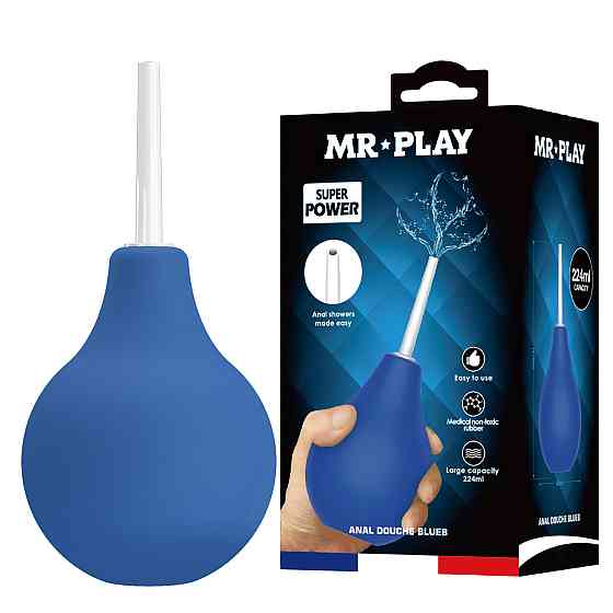 Анальний душ - Mr.Play Anal Douche Blueb Blue Sex Aura Київ