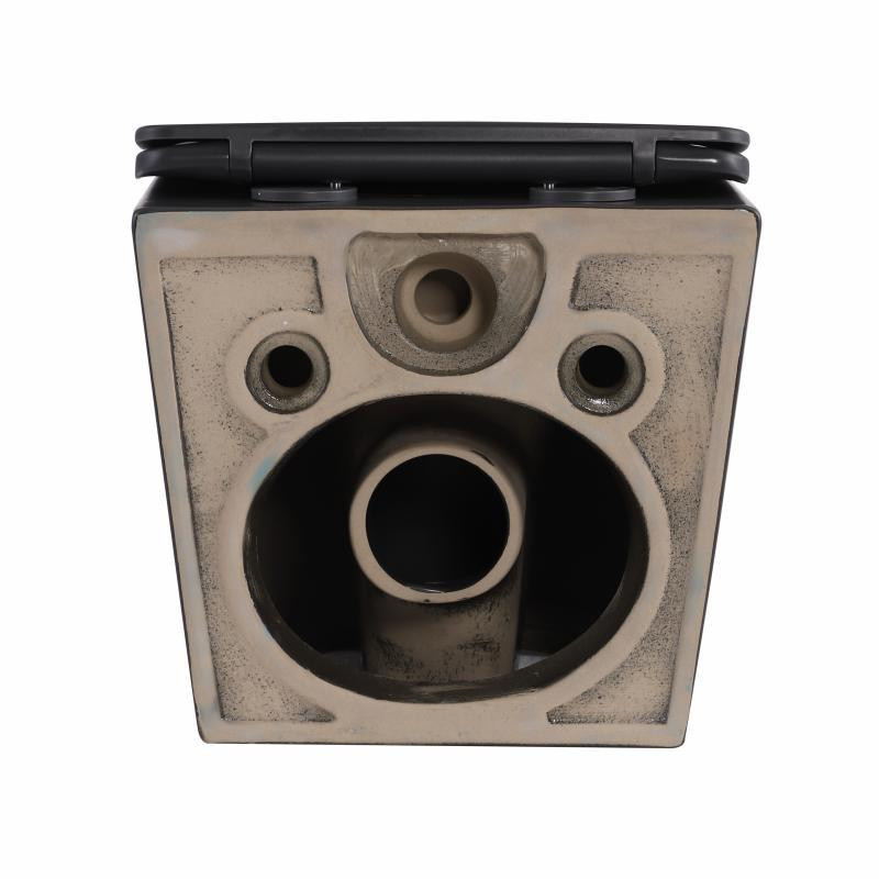 Унитаз подвесной Robin Ultra Quiet 490×365×325 мм, Anthracite, с сиденьем Slim Duroplast / Soft-close / Quick Release Киев - изображение 7