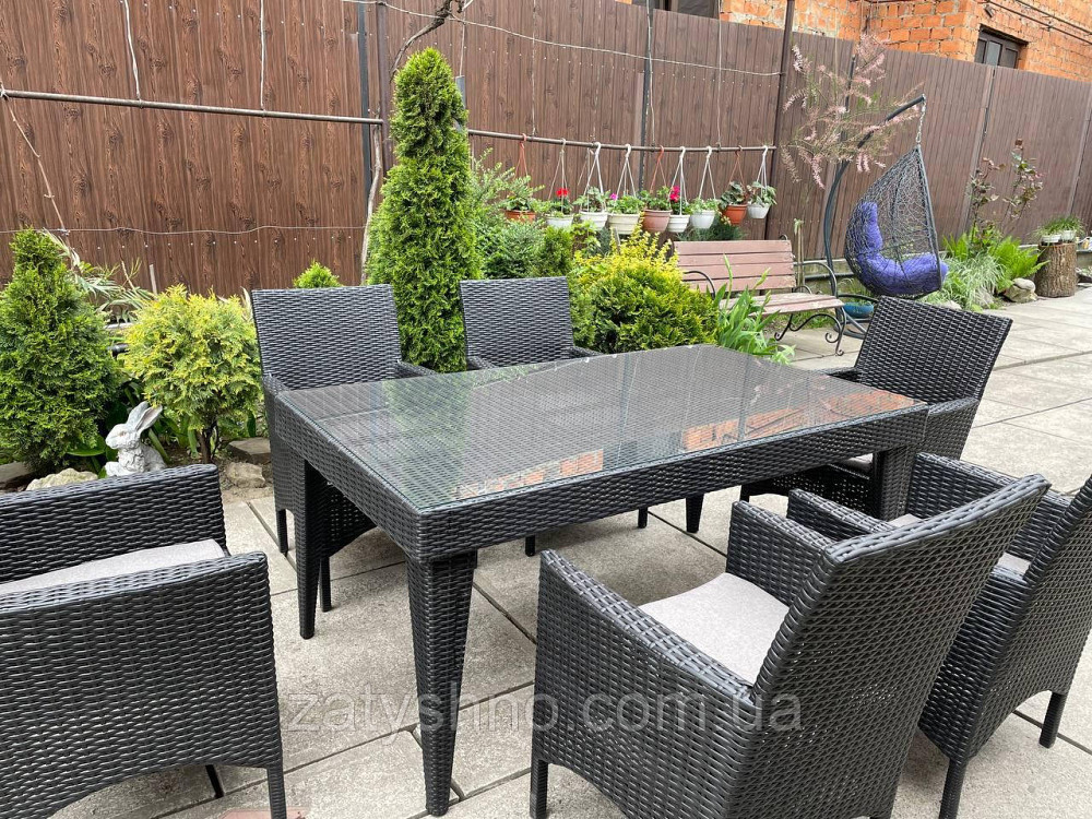 Набор мебели ротанговой с 6 креслами и столом Киев - изображение 2