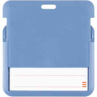 Бейдж Axent слайдер горизонтальный, 85х54мм, дымчатый синий (4500H-02-A) Винница