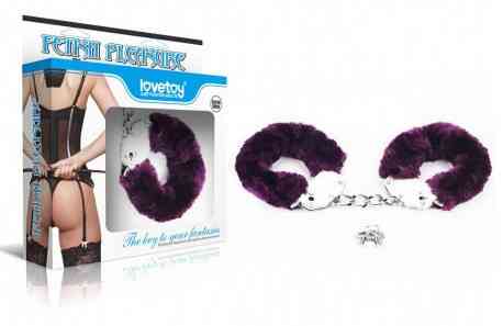 Наручники - Fetish Pleasure Fluffy Hand Cuffs Purple Sex Aura Київ