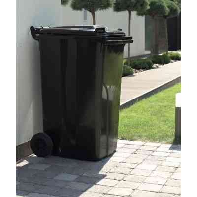 Контейнер для сміття Алеана на колесах з ручкою темно-коричневий 240 л (4050) Вінниця