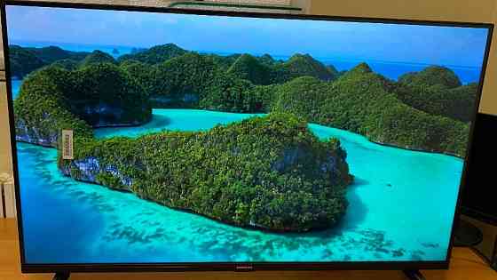 Безрамковий 4К ГОЛОСОВИЙ телевізор Samsung SmartTV 45' Wi-Fi IPTV Київ