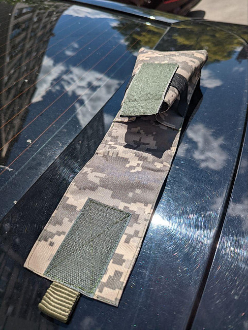 Підсумок під АК одинарний на 2 магазини, для РПС, кольору: Хижак, Олива, Піксель (виробник) "Kremina Днепр - изображение 2