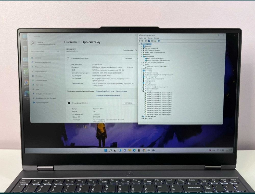 Новый Legion Ryzen 5 6600H RTX3060 140W RAM 16Gb DDR5 SSD 512GB. Киев - изображение 8