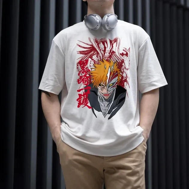 Футболка для подростка мальчика с принтом Блич Кемачи Зараки W Размер 160 Anime10646 Днепр - изображение 3