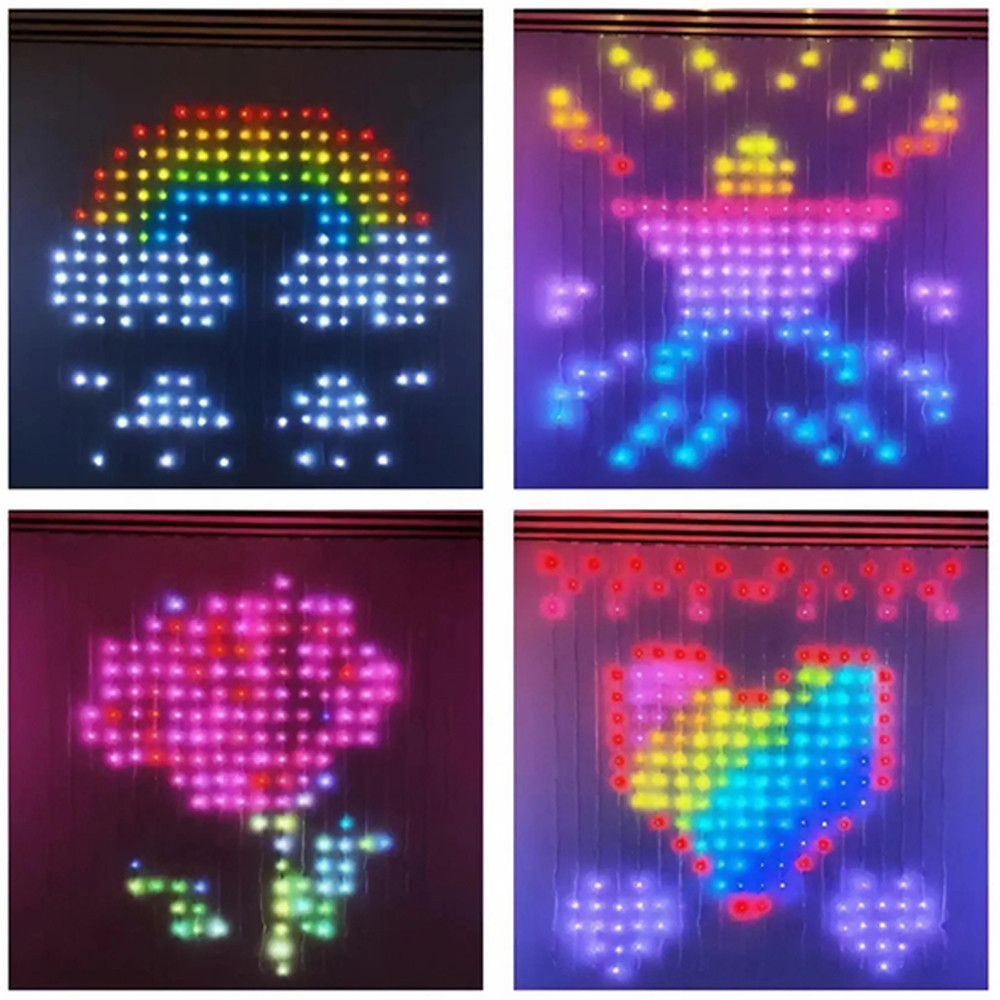 Смарт гірлянда штора від USB,2x2м,SFK 07,Різнокольорова SBR Київ - фото 7