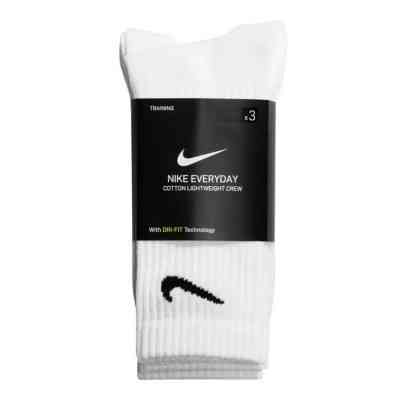 Шкарпетки Nike U NK EVERYDAY LTWT CREW 3PR SX7676-100 46-50 3 пари Білі (888407237294) Вінниця