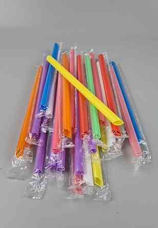Трубочка для Бабл ті d10-21 см "Бабл ти".мікс в індив/пакованні (100 шт.) Харків