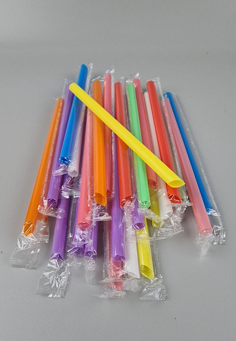 Трубочка для Бабл ті d10-21 см "Бабл ти".мікс в індив/пакованні (100 шт.) Харків - фото 1