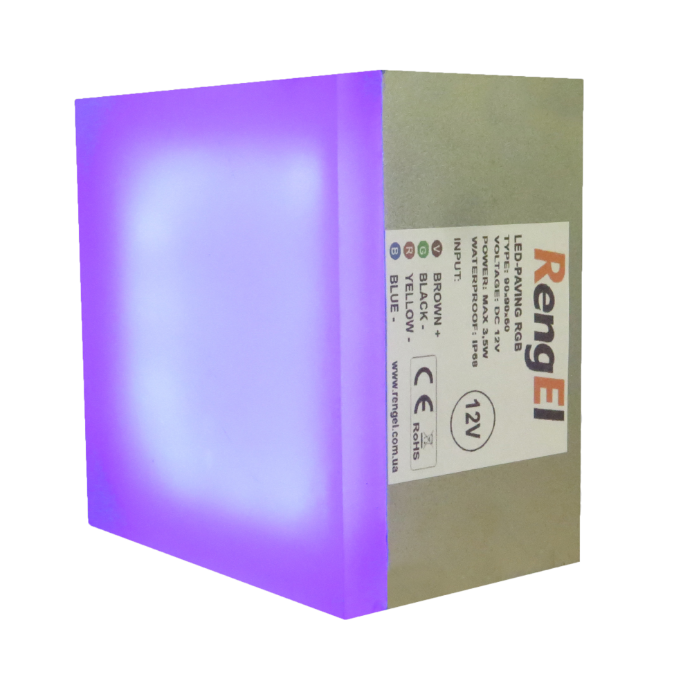 LED брусчатка Старый город RGB 90х90х60мм 3,5Вт, ІР68 Киев - изображение 1