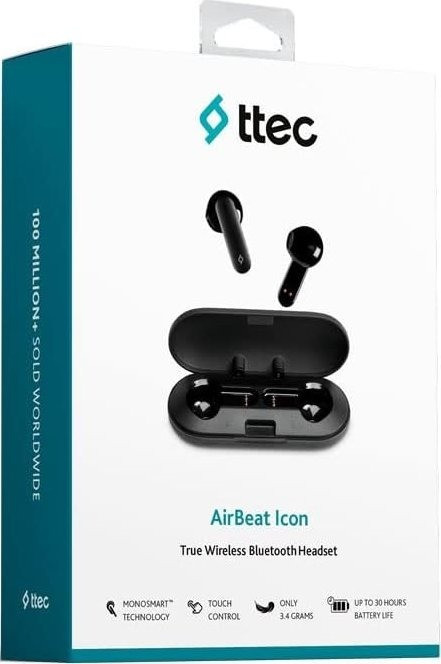 Bluetooth-гарнітура Ttec AirBeat Icon Black (2KM143S) Чорний Харьков - изображение 6