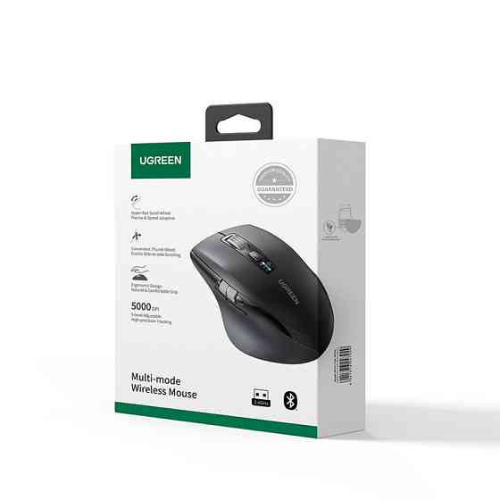 Маніпулятор миша бездротова UGREEN M751 Multi-mode Wireless Mouse Black Одеса