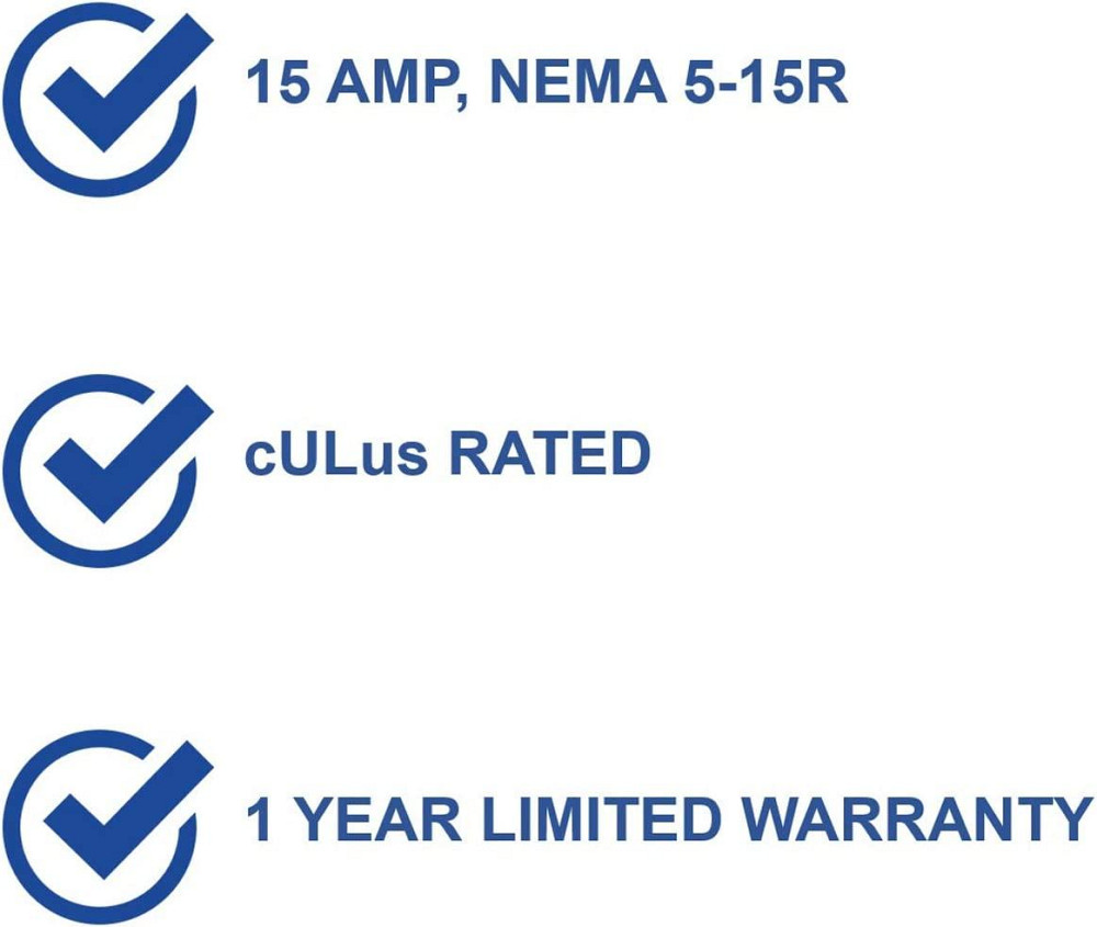 Legrand - OnQ кабельне управління подовжувач живлення 6 розеток половинної ширини AC1031 Дніпро - фото 4