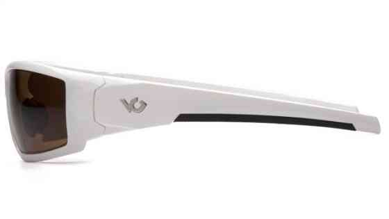 Окуляри захисні Venture Gear Pagosa White (bronze) Anti-Fog, коричневі в білій оправі Запоріжжя