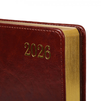 Еженедельник Leo planner А5 датированный 2026 "City", твердый, коричневый, 368 страниц (252668) Винница - изображение 8