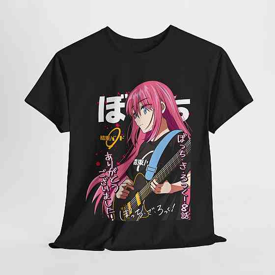 Футболка для мальчика аниме Аниме Каваии Фуннй Хитори оверсайз (рост от 165 до 180 ) Черний AnimeJ0679m Днепр