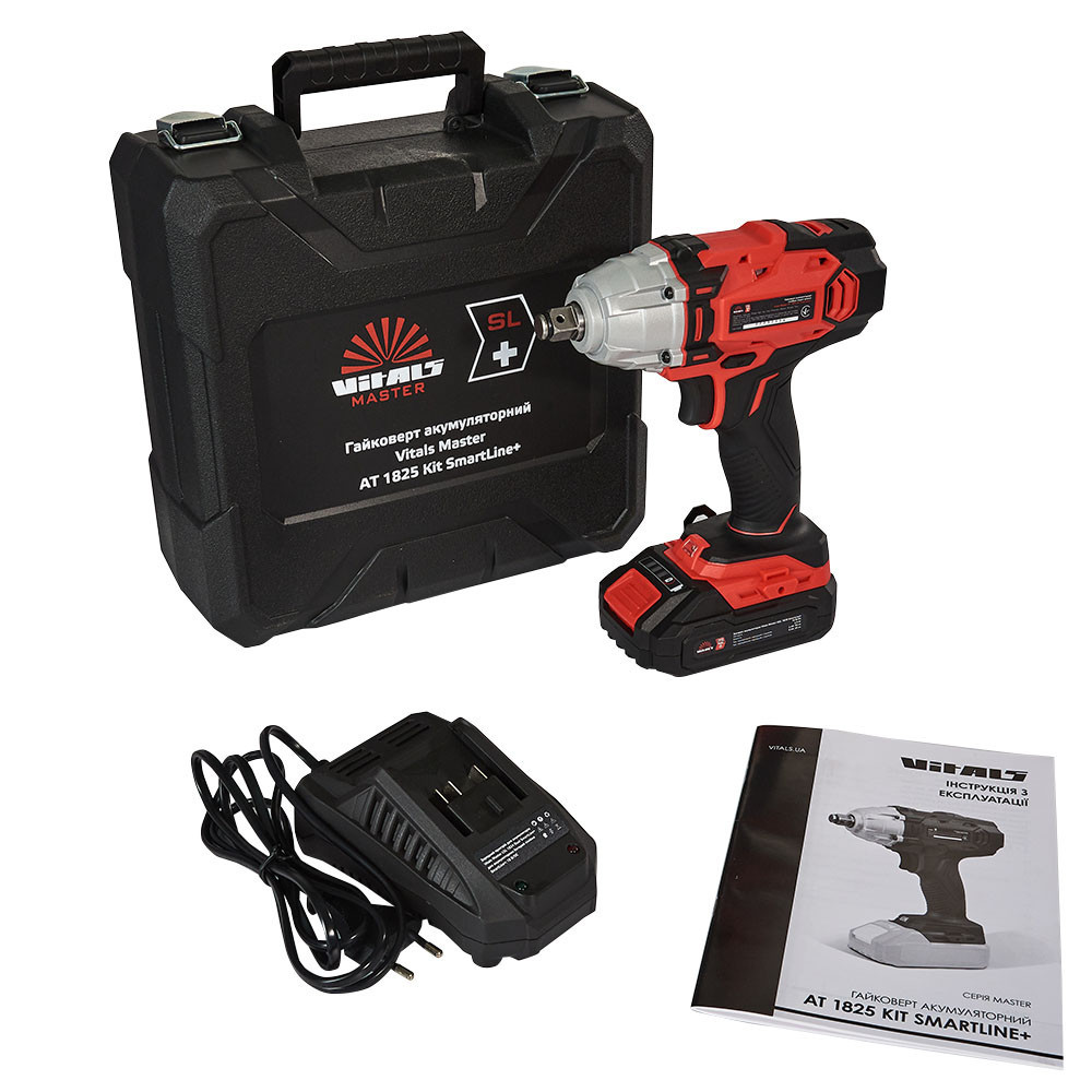 Гайкокрут акумуляторний Vitals Master AT 1825 Kit SmartLine+ Харків - фото 10