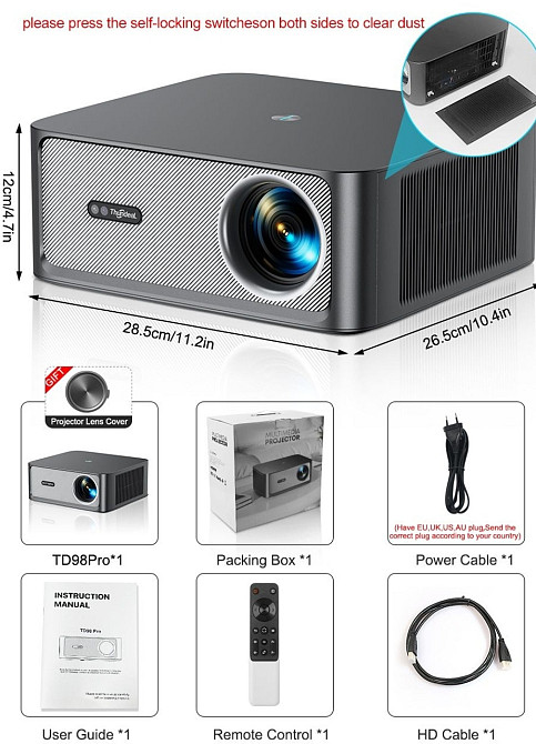 Thundeal TD98Pro Гарантия проектор. Харків - фото 1