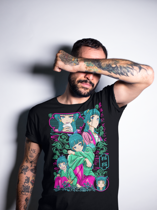 Футболка для мальчика аниме Маомао Апотхекарй Диариес Ессентиал оверсайз (рост от 165 до 180 ) Черний AnimeJ0573m Днепр - изображение 4