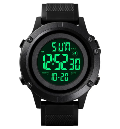 Мужские спортивные часы Skmei 1508 (Черные с черным) Винница